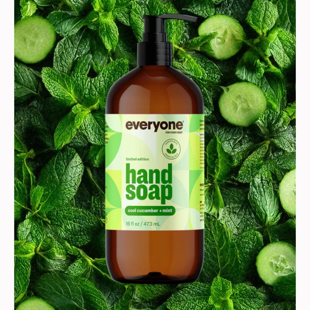 Cool Cucumber and Mint Hand Soap 16oz Limited Edition by Everyone